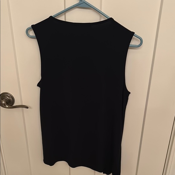 Banana Republic Navy Blue Sleeveless Top with front ruffle, size S - Picture 7 of 8